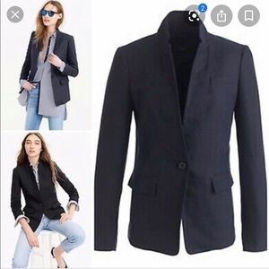 J.Crew Regent Linen Blazer in Navy